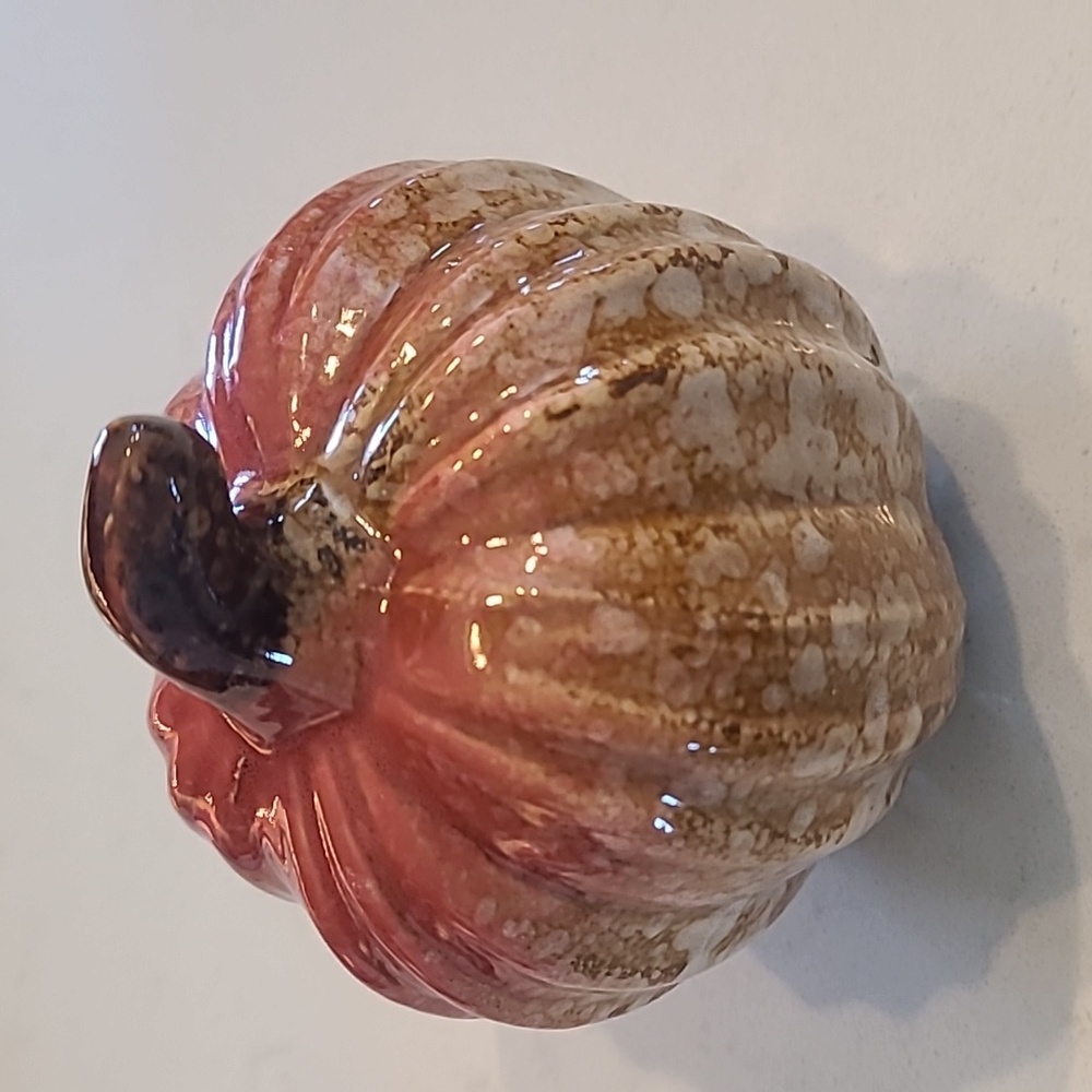 Pier 1 Mini Ceramic Fall Pumpkin